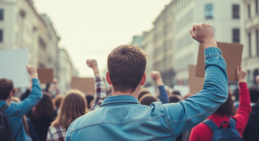 Warszawskie protesty: Marsz przeciw imigracji z płonącą flagą UPA