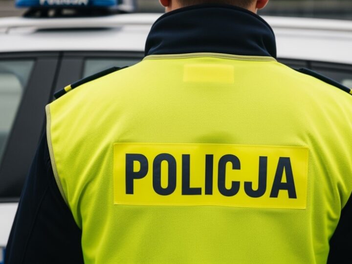 Dron w akcji: Policja kontroluje ciężarówki na S17