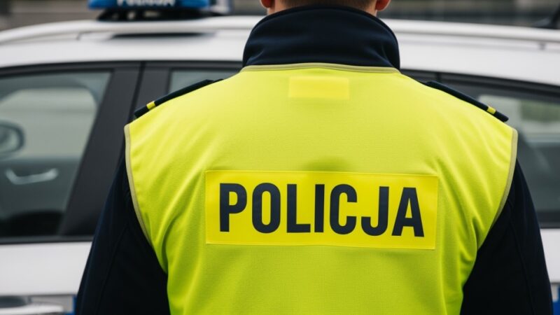 Dron w akcji: Policja kontroluje ciężarówki na S17