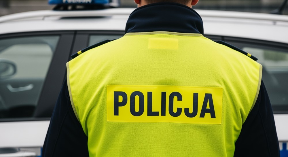 Dron w akcji: Policja kontroluje ciężarówki na S17