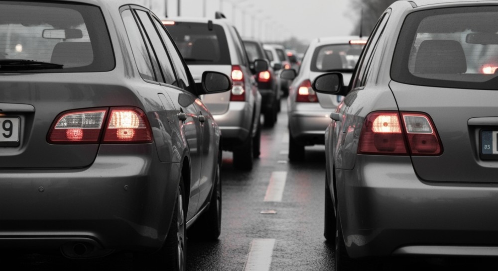 Karambol na moście Południowym paraliżuje Warszawę – gigantyczny korek o długości 10 km!
