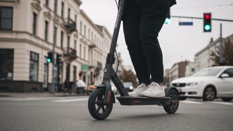 Pijany kierowca hulajnogi upada po zaledwie dwóch metrach jazdy!
