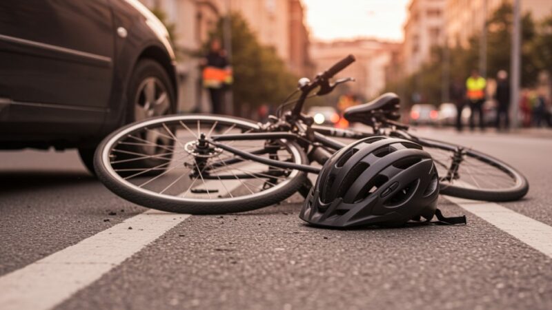 Pijany kierowca potrącił rowerzystę i uciekł – tragiczne konsekwencje w Cegielni