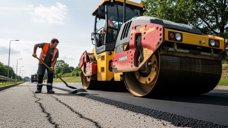 Nowa nawierzchnia na ul. Połczyńskiej: Szybka modernizacja bez utrudnień w Warszawie!