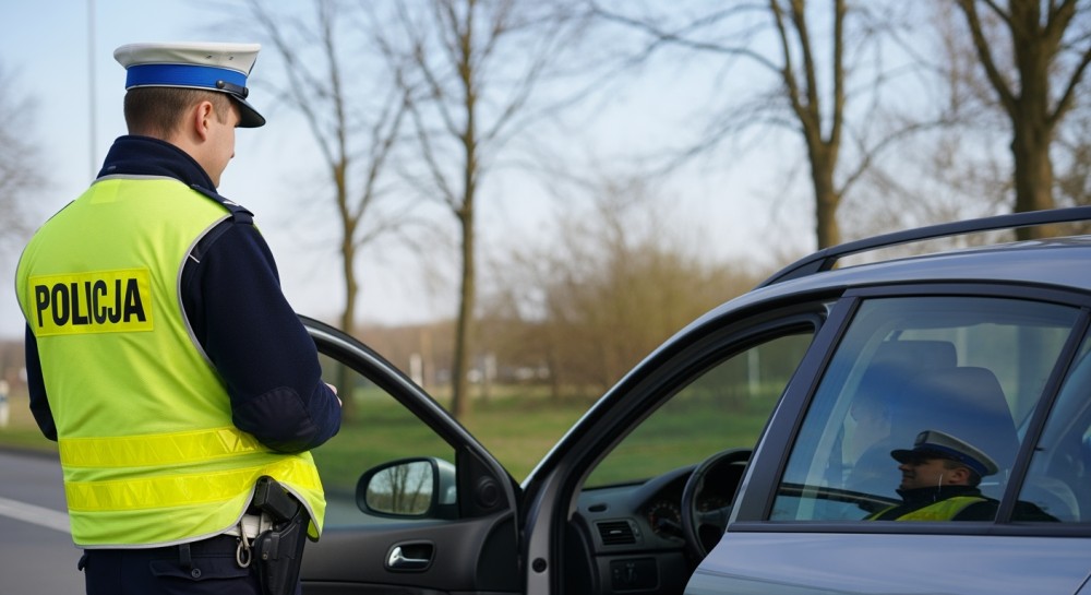 Policjanci po służbie uratowali życie, zatrzymując pijanego motorowerzystę w Puszczy Mariańskiej