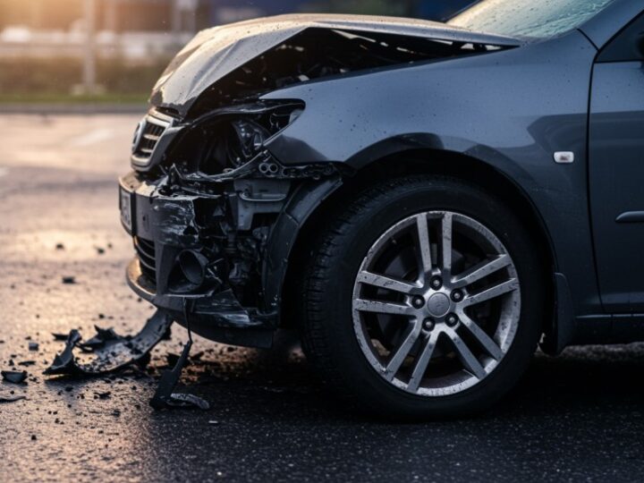Audi Q3 spadło z wiaduktu w Warszawie, kierowca bez obrażeń!