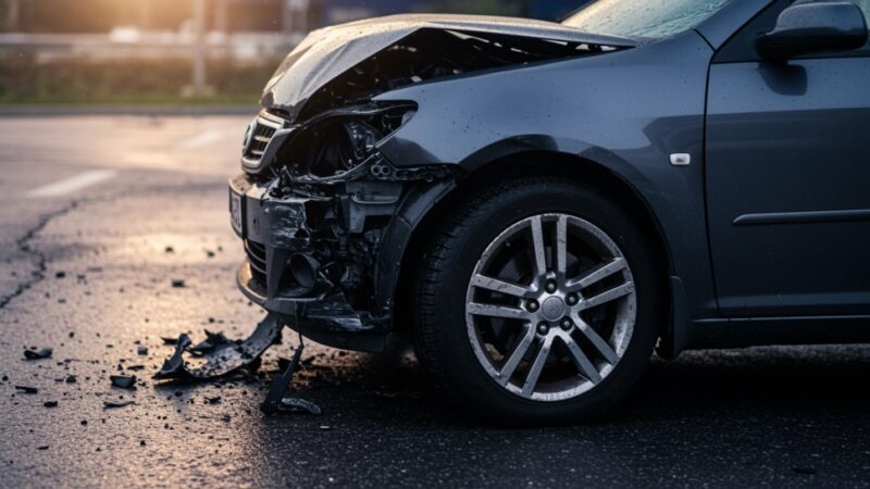 Audi Q3 spadło z wiaduktu w Warszawie, kierowca bez obrażeń!