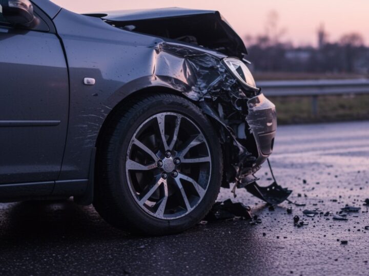 Motocyklista ranny w wypadku na ul. Berezyńskiej – straż pożarna w akcji!