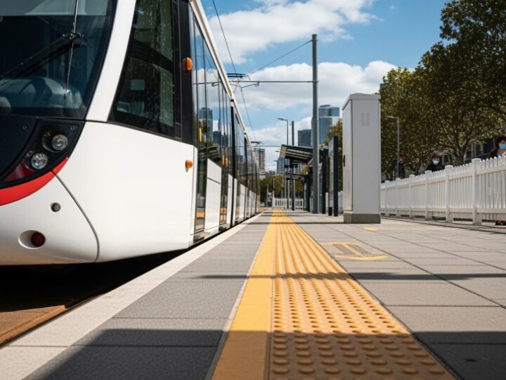Awaria przejazdu tramwajowego na Pawińskiego