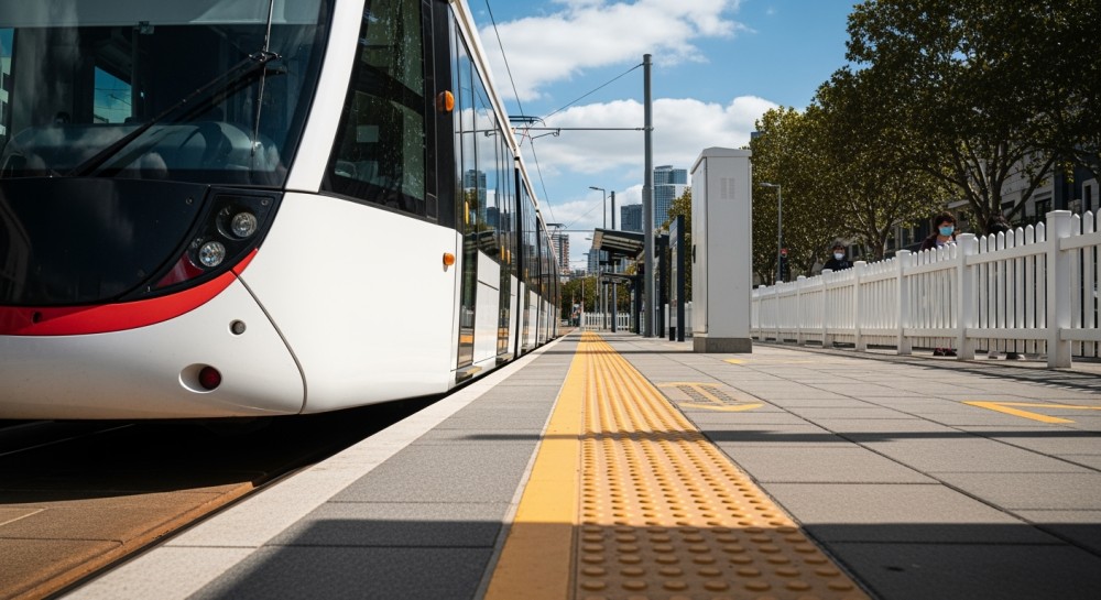 Awaria przejazdu tramwajowego na Pawińskiego