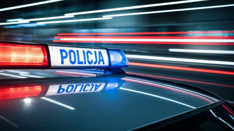 Pijany kierowca uderzył w latarnię na Grodziskiej