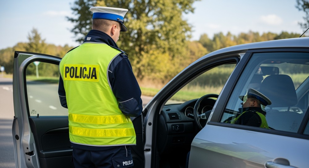 Brawura na śliskiej drodze: 29-latka straciła prawo jazdy