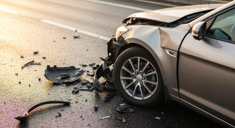 Wypadek drogowy w Sieluniu: dwóch kierowców zaangażowanych w kolizję
