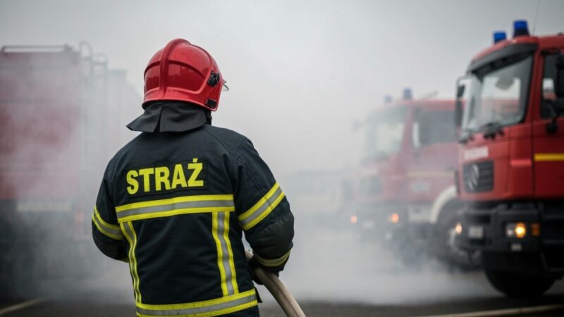 Dzielnicowi uratowali sytuację: pożar w Kisielewie szybko opanowany