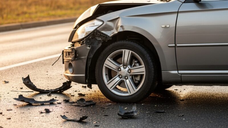 Wypadek drogowy w Pienicach: trzy osoby ranne po dachowaniu auta