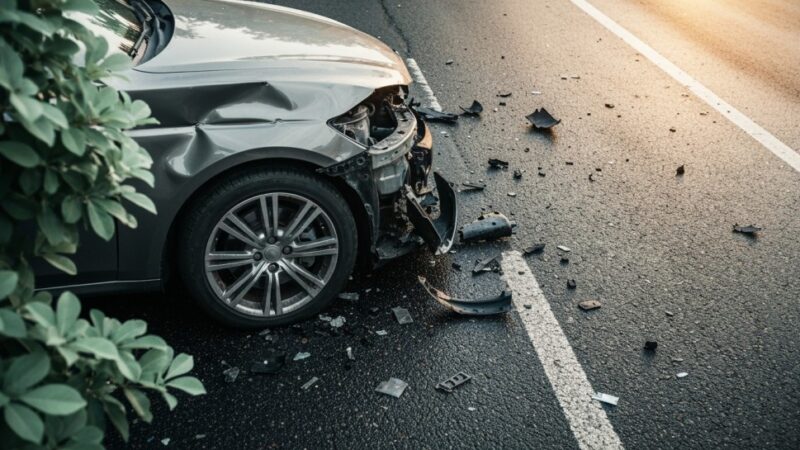 Trzy ranne osoby w wypadku trzech pojazdów w Bieżuniu