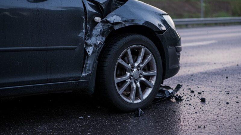Wypadek w Kamieniu: pasażer Opla ranny w kolizji