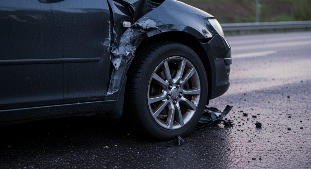 Wypadek w Kamieniu: pasażer Opla ranny w kolizji