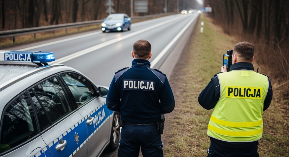 Kierowca w Trzylatków Duży pędził 116 km/h w zabudowanym – stracił prawo jazdy na 3 miesiące