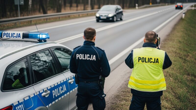 Bezpieczniej na drogach: Kontrole drogówki w Lesznowoli