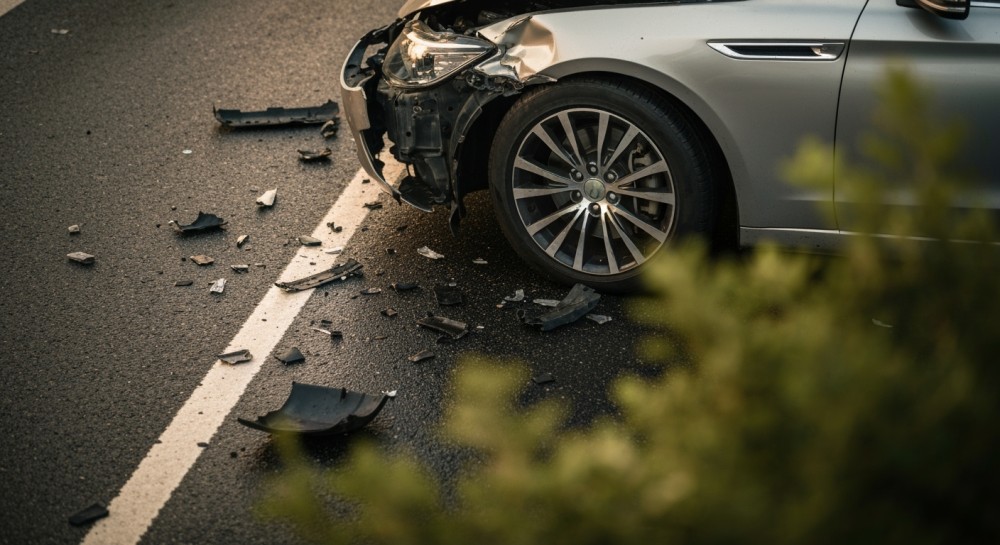 Łoś wpadł w BMW na DK 61: Groźny wypadek z rannymi