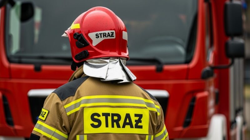 Mężczyzna podpalił swoje rzeczy pod blokiem, trafił do aresztu