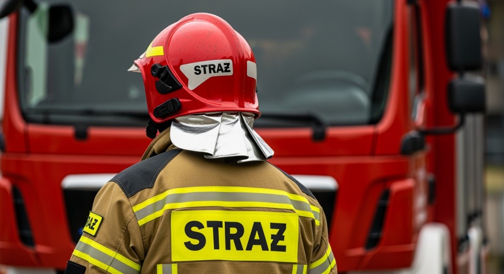Mężczyzna podpalił swoje rzeczy pod blokiem, trafił do aresztu