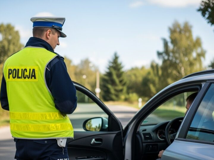 Dron policji ujawnia niebezpieczne przejazdy kolejowe w Kochanowie
