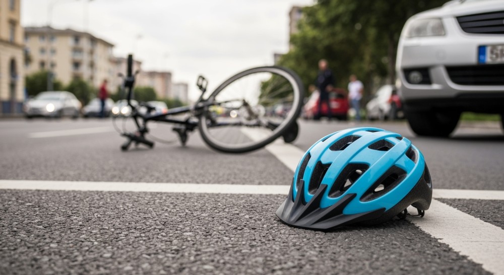 Pijany rowerzysta zatrzymany przez policję z powodu 2,2 promila alkoholu