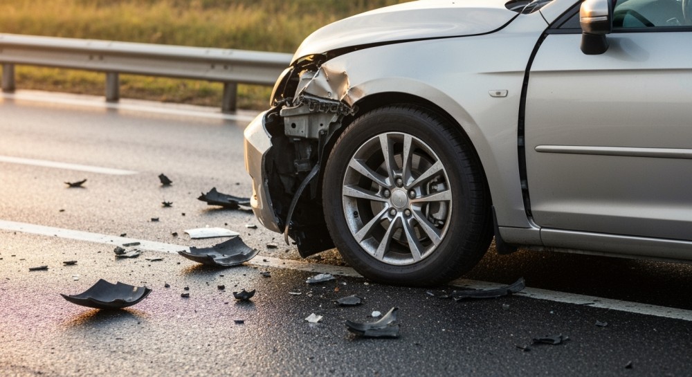 Wypadek drogowy w Popłacinie: Kierująca Toyotą w szpitalu po zderzeniu z ciężarówką