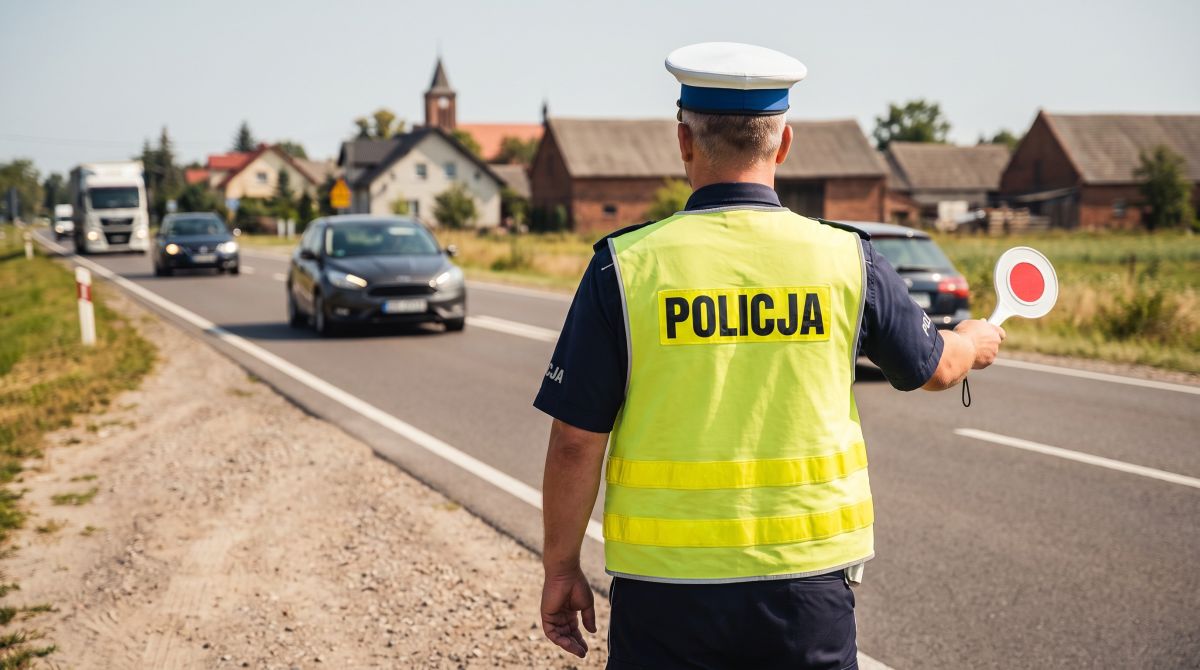 BMW pozostawione na S-8 – potencjalne niebezpieczeństwo w Lucynowie