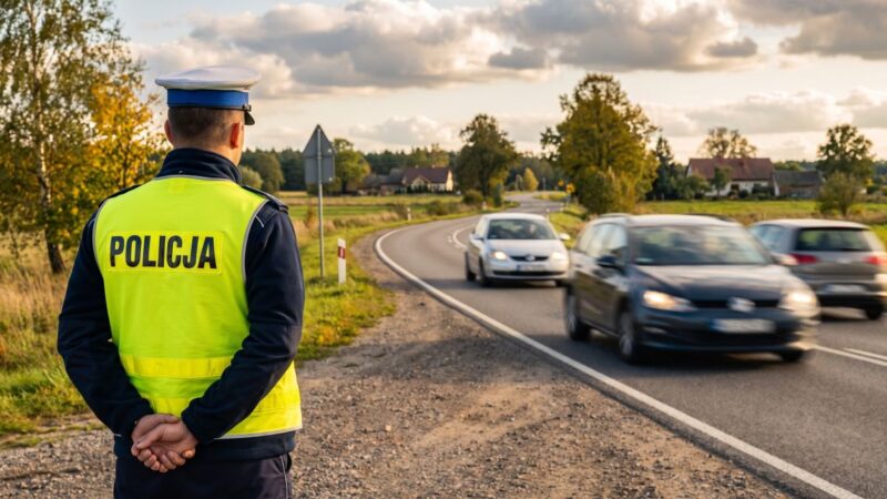 Pościg za pijanym kierowcą. Porzucił Peugeota i uciekał pieszo