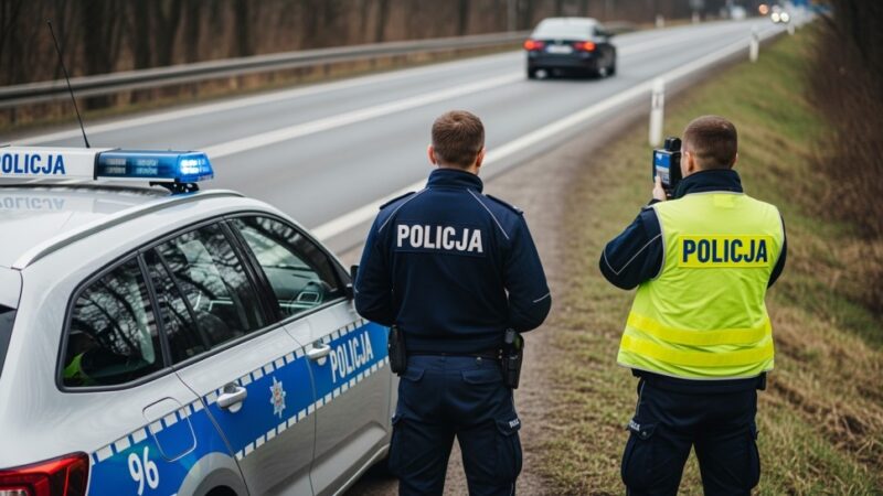 Kierowca Opla wyprzedza radiowóz na przejściu dla pieszych – konsekwencje nieodpowiedzialności