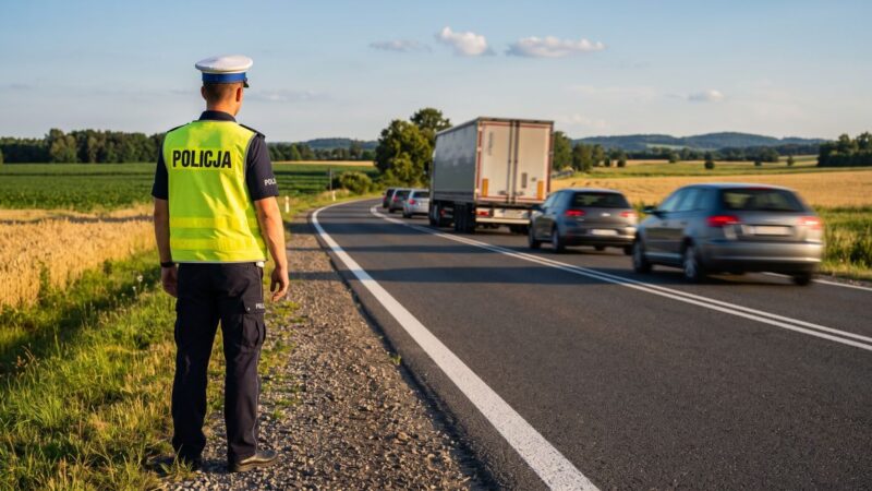 Bezpieczeństwo na drogach: Policja kontroluje prędkość w Gostyninie”