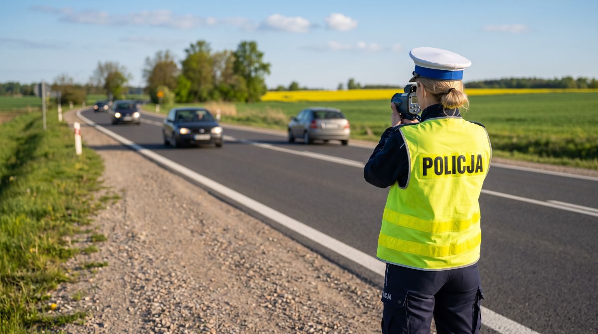 Płocka drogówka w akcji: Kontrola prędkości na lokalnych drogach