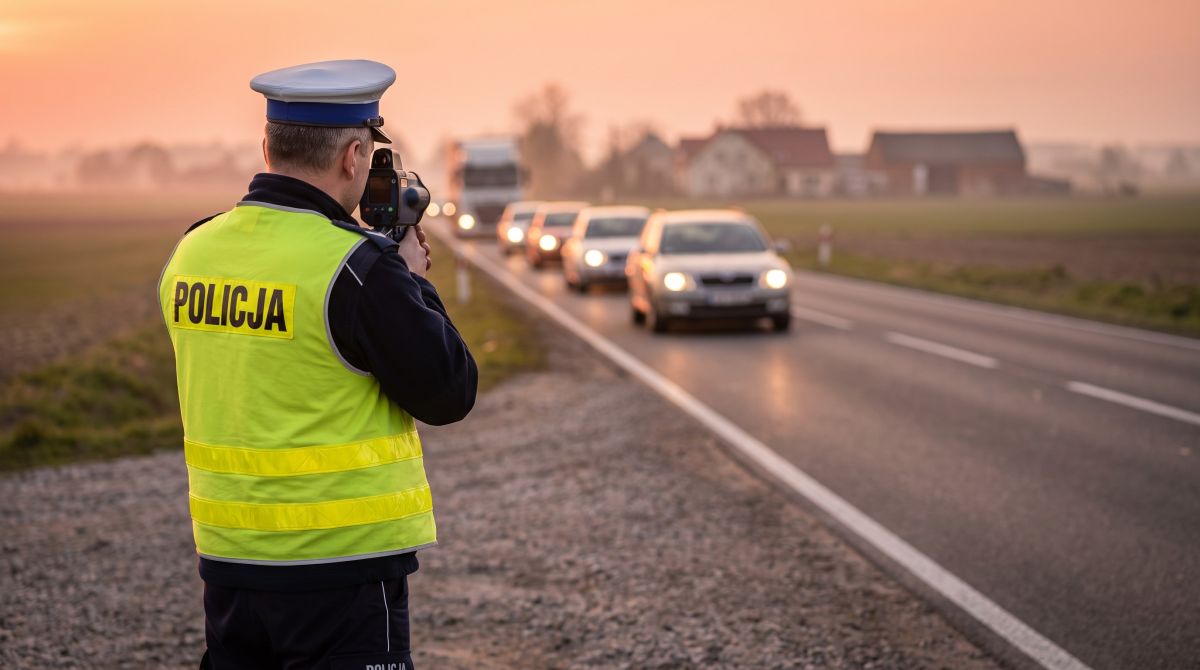 Policjant w drodze na kurs zatrzymał pijanego kierowcę, ratując życie na drodze