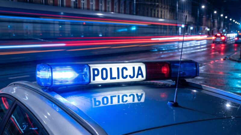 Mężczyzna zignorował zapory na przejeździe kolejowym i został ukarany mandatem