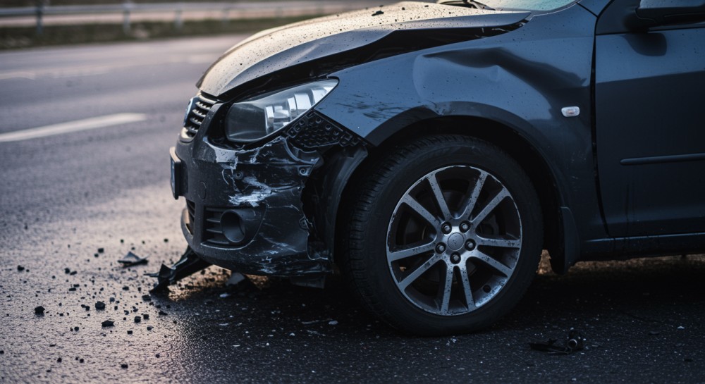 Zderzenie dwóch aut w Orłach-Cesinie. Trzy osoby trafiły do szpitala, policja apeluje o ostrożność