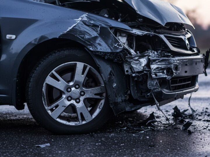 Kierowca Peugeota zjechał na przeciwny pas, powodując wypadek z trzema autami